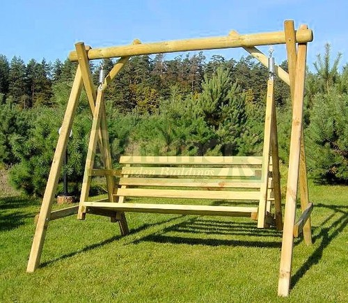 Wooden swing seat bench - swing,
