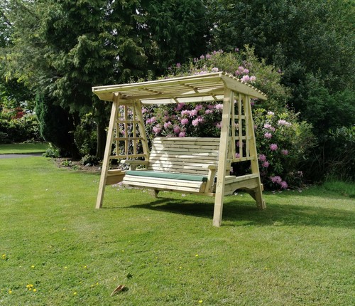 Wooden garden swing - wooden,